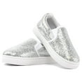 thumbnail image 3 of K KomForme Big Kid Sneakers Casual Gray Girls Shoes Slip on Size 13, 3 of 8