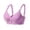 Purple, variant on SRZYMJ Bra for Women Comfort Thin Support Wireless Up Bra for Everyday Wear and Effortless Lift