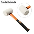 thumbnail image 3 of Rubber Mallet Fibreglass Handle Tile Mallet Solid Rubber Flooring Installation White Fangkenuo, 3 of 9
