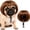 Brown, variant on CLIQKWEN Pet Cosplay Wig for Dogs and Cats - Adjustable Funny Costume for Halloween Christmas Party - Small Medium Large