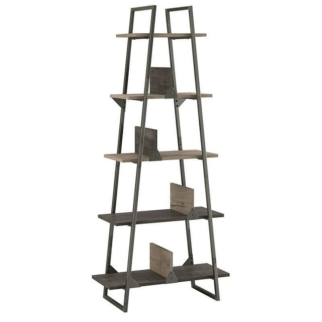 Bush Furniture Raffinerie un Cadre Etagere Bibliothèque en Gris Rustique