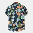 thumbnail image 5 of CALAFEBILA Hawaiian Mens Shirts Casual Button Down Tropical Print Short Sleeve Holiday Beach Shirts Loose Fit Summer Mens Tops with Pockets, 5 of 9