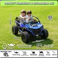 thumbnail image 3 of sopbost 24V 2 Seater Kids UTV XL with Remote Control, Blue, 3 of 9