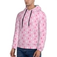 thumbnail image 3 of Honeii Breast Cancer Awareness5 Pattern Mens Hoodies Men's Loose Sleeve Sweatshirt,Pullover Hooded Sweatshirt for Men,Essentials Hoodie-Medium, 3 of 7