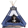 thumbnail image 2 of Tipi para perros y gatos con cojín, tienda de campaña de lujo, caseta de interior para perros y gatos, caseta para gatos con pizarra pequeña, 2 of 5