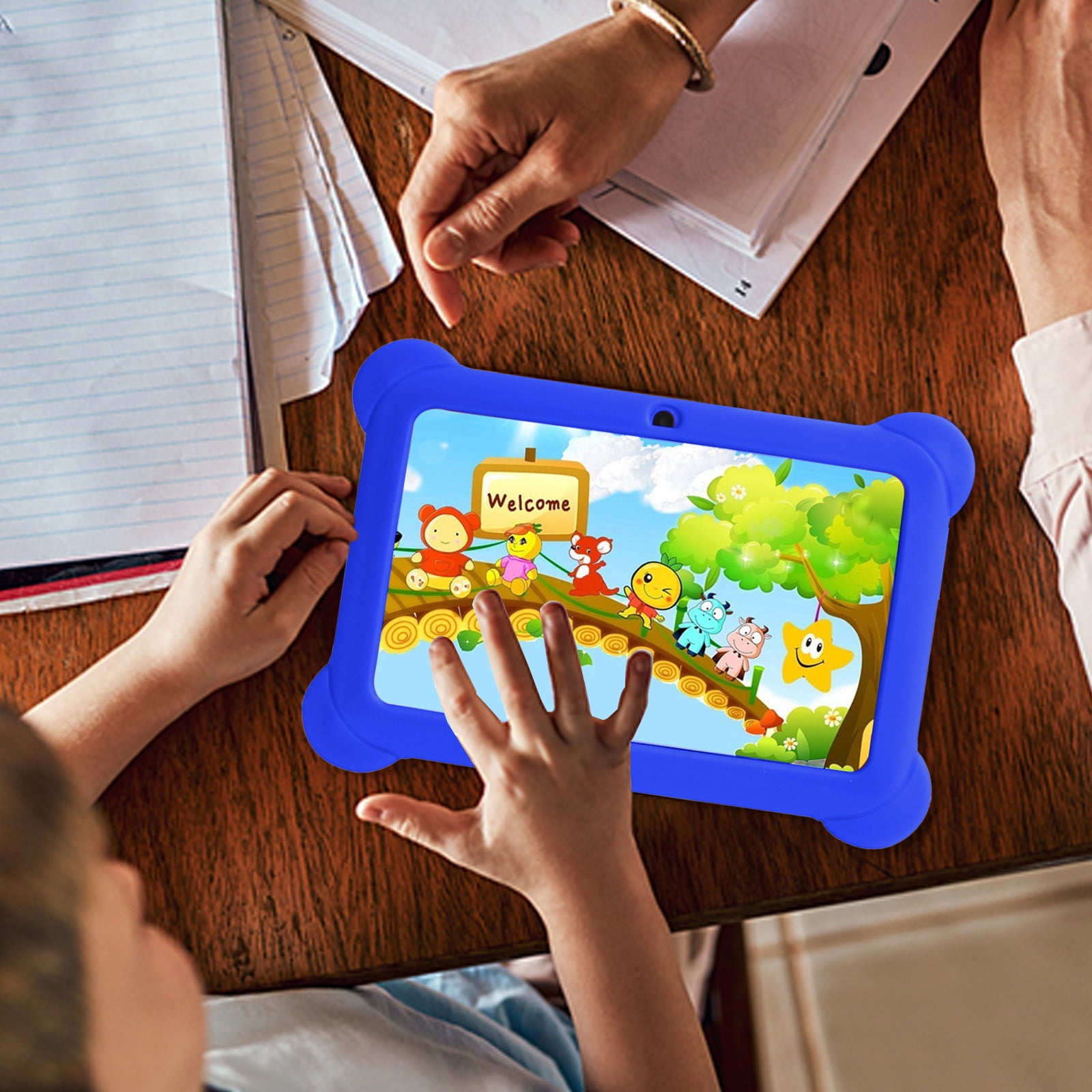 JikouIivo 7-inch Children's Tablet Computer Android Tablets Children's Early Education Learning Machine Parent-child Gift Machine Christmas Gift Built-in Dual Cameras