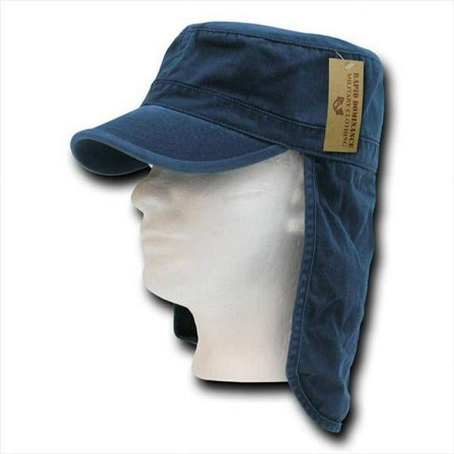 Rapid Dominance 107-PL-NVY-07 Foreign Legion Flap Caps - Navy- Large And Extra Large
