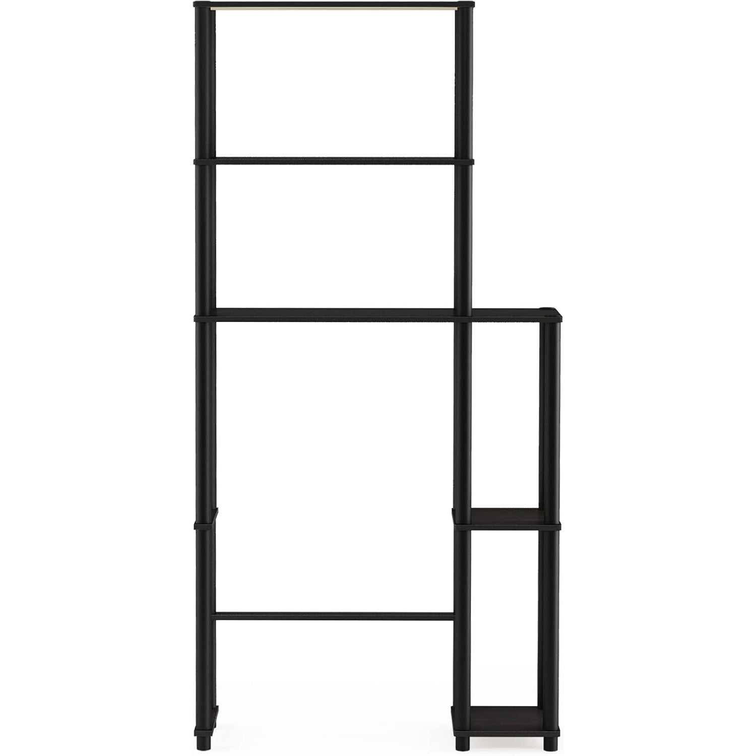 Over The Toilet Storage, 5 Shelves Bathroom Organizer Space Saver Rack, Espresso/Black