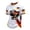 04White, variant on QEMAUUA German Football Fan T - Shirt - Stone - Washed, Breathable for 20 - 55s at Matches & Daily