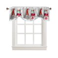 thumbnail image 3 of Christmas Gnome Gift Snowflake Window Curtain Living Room Kitchen Cabinet Tie-up Valance Curtain Rod Pocket Valance, 3 of 6