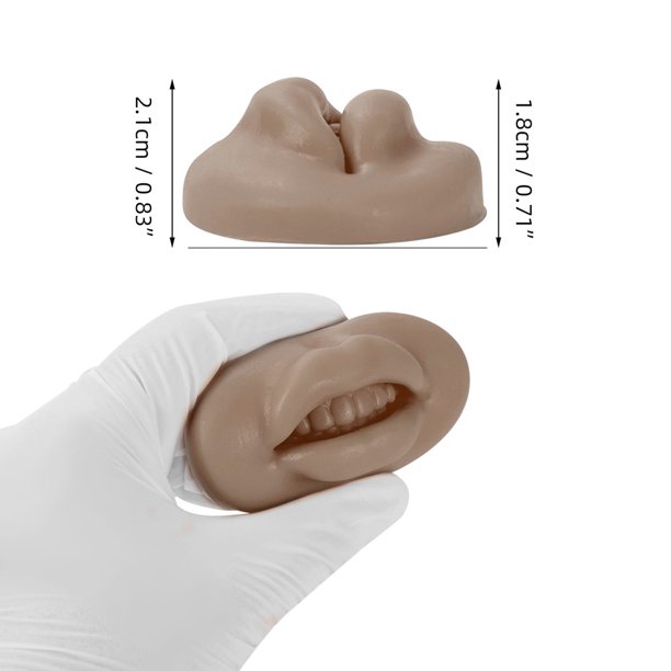 Labios de silicona para práctica de tatuajes, artistas de simulación, práctica de labios humanos, accesorios de entrenamiento de Microblading gruesos y elásticos suaves Likrtyny Cuidado Belleza