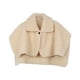 thumbnail image 2 of Chal de invierno para mujer, chal con hombros, capa, ponchos suaves, bufanda de lana, almohadilla protectora para el cuello para dormitorio de inviern beige, 2 of 8