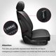 thumbnail image 2 of Juego completo de fundas para asientos de coche MIROZO Dodge Ram, impermeables, negras, 2 of 7