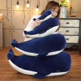 thumbnail image 2 of Children's Birthday Gift: 45cm Deep Blue Plush Whale Toy, 2 of 5