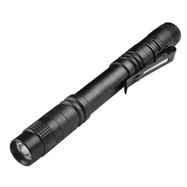 Linterna Pen Clip Mini con luz de antorcha LED Alimentada por batería a prueba de agua (B) Hugtrwg Para estrenar