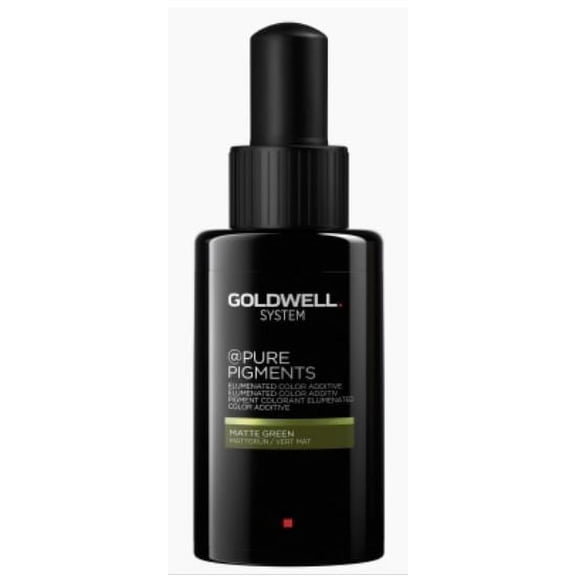 Matte Green , Goldwell System Pure Pigments (1.7 oz), hair scalp beauty - Pack of 1 w/ Sleek 3-in-1 Comb/Brush