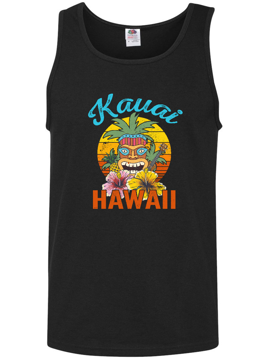 INKtastic Kauai Hawaii Vacation Tiki Men's Tank Top
