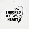 thumbnail image 4 of Inktastic I Hooked Opa's Heart with Fishing Rod Boys or Girls Baby T-Shirt, 4 of 5