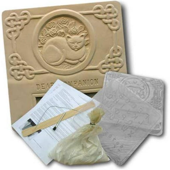 Garden Molds XPLE-CAT1213 Cat Memorial Plaque Kit- Pack of 2