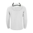 thumbnail image 6 of Work Hoodies for Men,Solid Hoodie Sweatshirt Fashion Loose Fit Casual Unique Pullover Coat for Outerwear,Men's Hoodie,03 White,2XL, 6 of 9