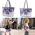thumbnail image 2 of ZUXONGSY Tie-Dye Butterfly Print Tote Bag with Lightweight Makeup Bag Wallet for Women PU Leather Top Handle Satchel Set with Fashion Travel Toiletry Bag Card Holder for Workout Dating, 2 of 4