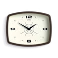 thumbnail image 1 of Reloj de pared JONES CLOCKS® Movie Retro 25,5 x 19,5 cm, color marrón moca, 1 of 7