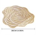 thumbnail image 4 of Table Mat Rose Design Non-slip Hollow Pot Holder Pad Dining Placemat for Table, 4 of 9