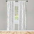 thumbnail image 3 of Ambesonne Anchor Curtains, Marine Nautical Wheel, Pair of 28"x63", Blue and Red, 3 of 5