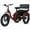 Bright Red, variant on YEBEI Electric Tricycle for Adults Folding Folding Electric Trike Peak 1350W Motor Etrike with 48V15.6Ah Battery Differential 20MPH Pre-Assembled 85% 3 Wheels Eletric Bike with Two Baskets UL2849