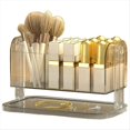 thumbnail image 1 of Caja de Almacenamiento de Cosméticos de Escritorio, Organizador de Brochas de Maquillaje, Compartimento para Joyas y Lápiz Labial, Contenedor para Estante de Baño y Encimera., 1 of 5