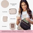 thumbnail image 3 of KEDZIE Essentials Only Pocket Wallet Textured Vegan Leather Card & Cash Organizer - Bone, 3 of 6