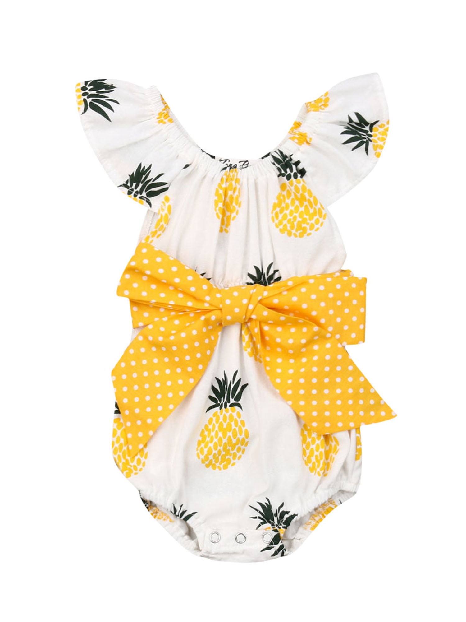 pineapple print baby clothes