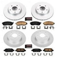 thumbnail image 2 of PowerStop Front and Rear Geomet Coated Brake Rotor and Pad Kit Fits: NISSAN Select Models CRK6960, 2 of 5
