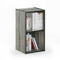 thumbnail image 5 of Pemberly Row Cubic Storage Cabinet in 2x1 in French Oak/Black, 5 of 5