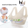 thumbnail image 4 of VISALY Womens Bralettes Seamless Bras 2 Pack Women Seamless Sports Bra Breathable Wireless Push Up Bra With Pads Yoga Running Fitness Bralettes Padded Bra Comfortable Bras Bras For Women Beige M, 4 of 7