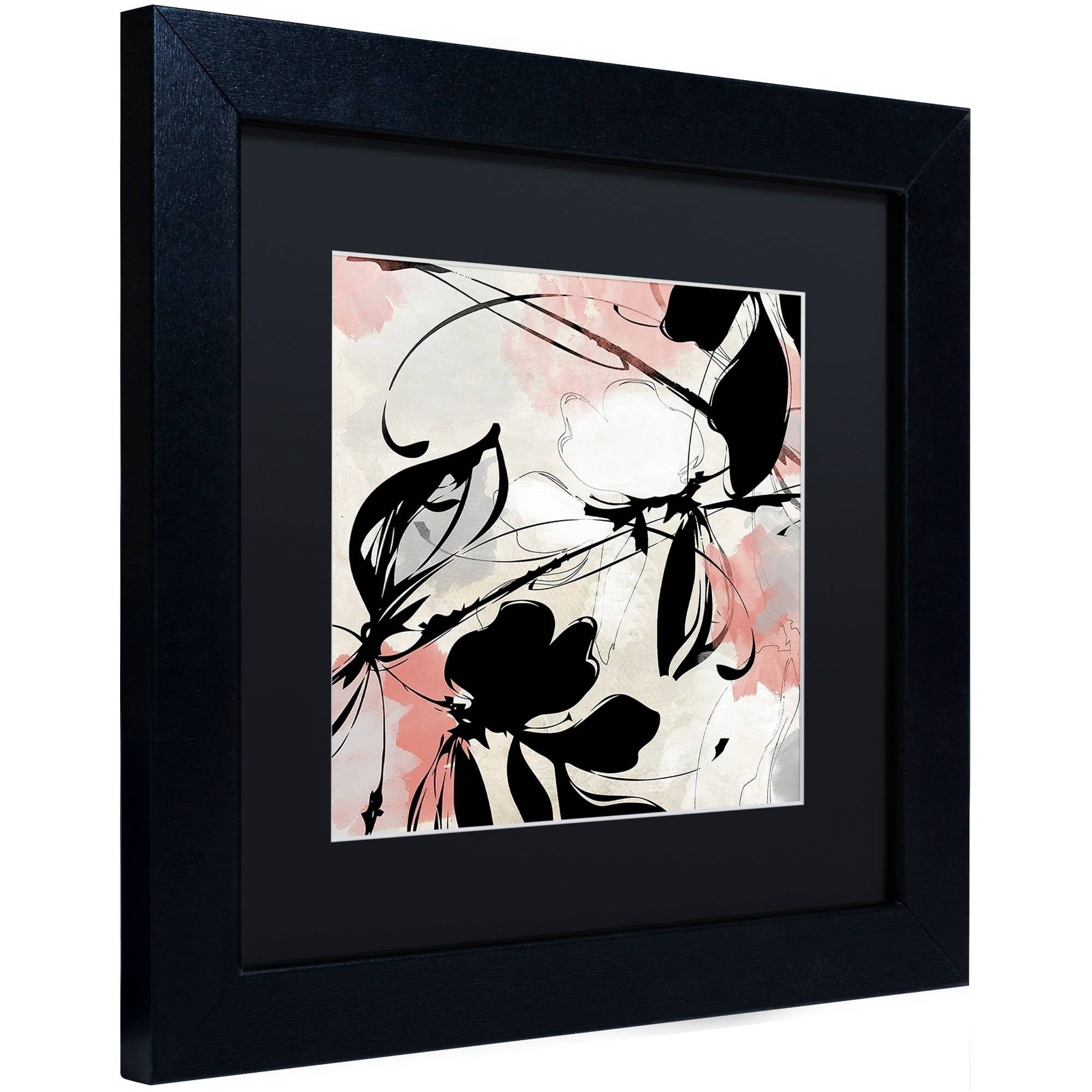 Trademark Fine Art "Manifesto with Coral" Canvas Art by Color Bakery Black Matte, Black Frame