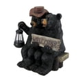 thumbnail image 2 of Zeckos So Happy Together Black Bear Couple Solar Welcome Statue, 2 of 3