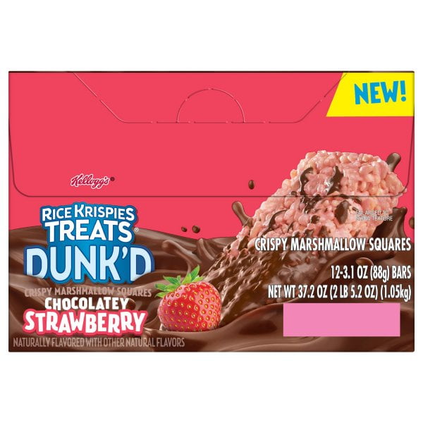 Kellogg's Rice Krispies Treats Dunk'D, 3.1 Ounces per Pack 16 per Box
