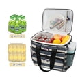 thumbnail image 2 of FORMRS Insulated Cooler Bag 24 Cans Capacity Soft Leakproof Lunch Box with Side Pockets, Dark Sharks, 2 of 7