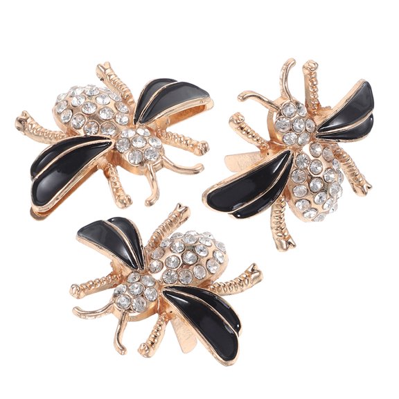 3 Pcs Juicer Metal Bee Shoe Charm Miss 3.30X2.50X1.00CM