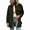 Army Green(Womens Tops), variant on GUACER Women's Corduroy Shirt Jackets Oversized Collared Long Sleeve Button Down Tops with Pockets