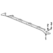 Genuine OE Porsche Rocker Molding - 993-559-125-03-01C