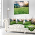 thumbnail image 3 of Designart Triglav Mountain Panorama - Landscape Photography Throw Pillow - 16x16, 3 of 5