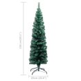 thumbnail image 4 of vidaXL Slim Artificial Pre-lit Christmas Tree with Ball Set Green 150 cm, 4 of 5