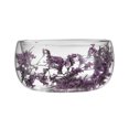 thumbnail image 2 of Queroig 300ml Glass Bowl Double Walled Borosilicate Glass Bowl with Dried Flowers Artistic Decorative Soup Dessert Serving Bowl, 2 of 6