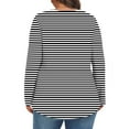 thumbnail image 3 of XUNKUSGA Plus Size Tops for Women Striped Long Sleeve Crew Neck Shirts for Women Casual Loose Tunic Blouse Oversized Tshirts for Women L-5XL, 3 of 5