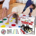 thumbnail image 1 of Tapete de juego clásico Twister para fiestas, juego de mesa interactivo multijugador para padres e hijos., 1 of 4