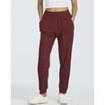 thumbnail image 2 of Real Essentials 3 Pack: Women's Ribbed Lounge Jogger Cuffed Yoga Sweatpants with Drawstring & Pockets (Available in Plus), 2 of 7