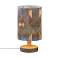 thumbnail image 7 of Yayeee Table Lamp for Bedroom Nightstand LED Portable Bedside Warm Light, Blue Geometric Pattern, 7 of 7
