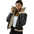 thumbnail image 4 of Women's Sheepskin Coat Brown Beige | Infinity, 4 of 5